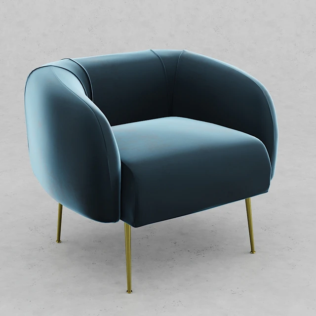 Allie Chair Velour Petro - Plum — Descargar