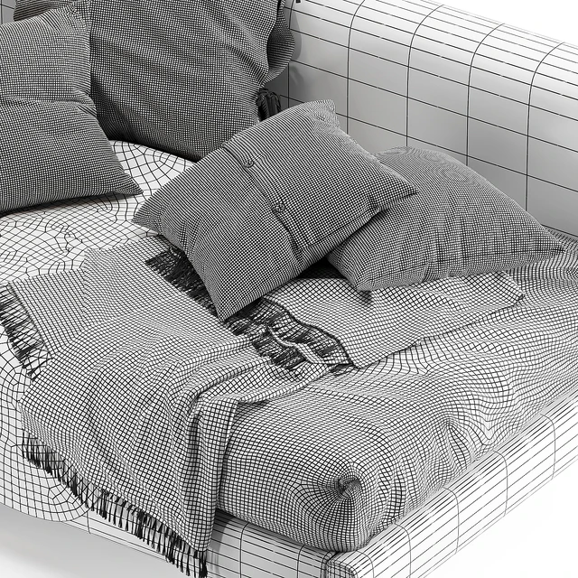 Кровать-диван Timo Upholstered Bed — Скачать