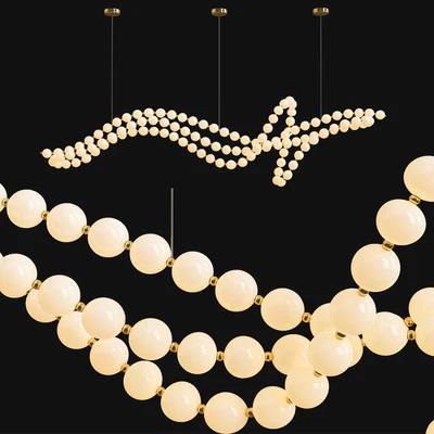 Pearl Necklace Chandelier — Ver 2
