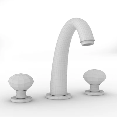 Maier Rock sink mixer with Swarovski crystals — Ver 2
