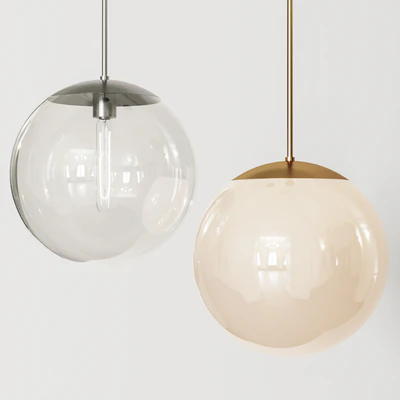 Vega Indoor-Outdoor Brass Gold and Black Nickel Pendant Light — Ver 2