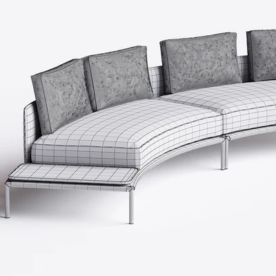 NOAH Curved sofa By Zanotta — Вид 2