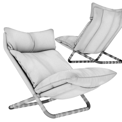Cross high armchair by ARFLEX fabric — Ver 2