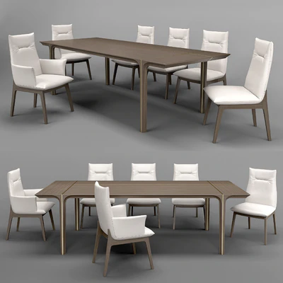 Natuzzi SOVRANA chair KENDO table — Вид 1