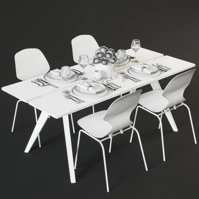 Dining table and chairs BoConcept Adelaide and Florence — Ver 2