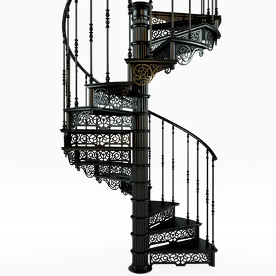 Винтовая лестница / Spiral staircase — Вид 1
