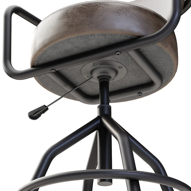 Industrial style swivel bar stool — Descargar