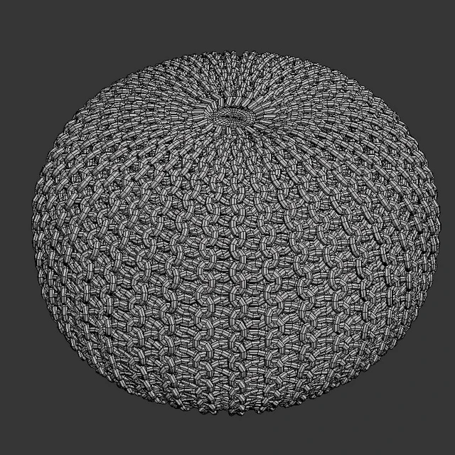 Knitted pouf — Descargar