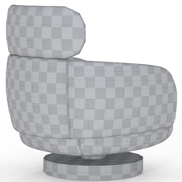 Armchair with ottoman from the Minotti factory Vivienne series — Descargar