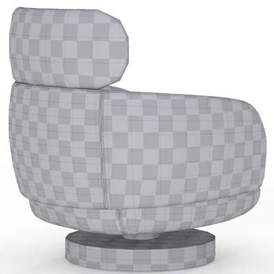 Armchair with ottoman from the Minotti factory Vivienne series — Ver 5