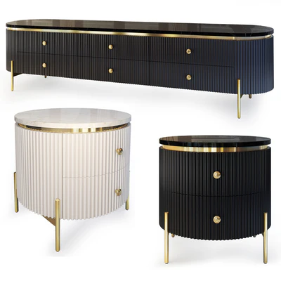 Chest and nightstand Art Deco. Sideboard, nightstand Art Deco by Chainaexpres — Ver 1