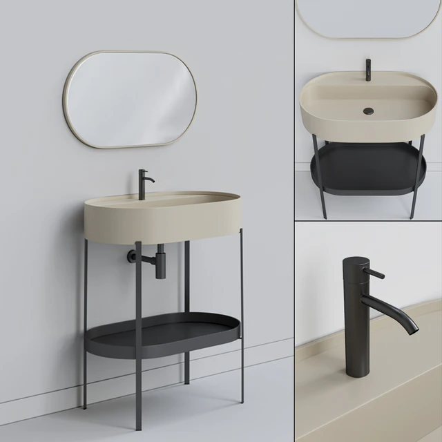 CONSOLLE  Oval washbasin — Скачать