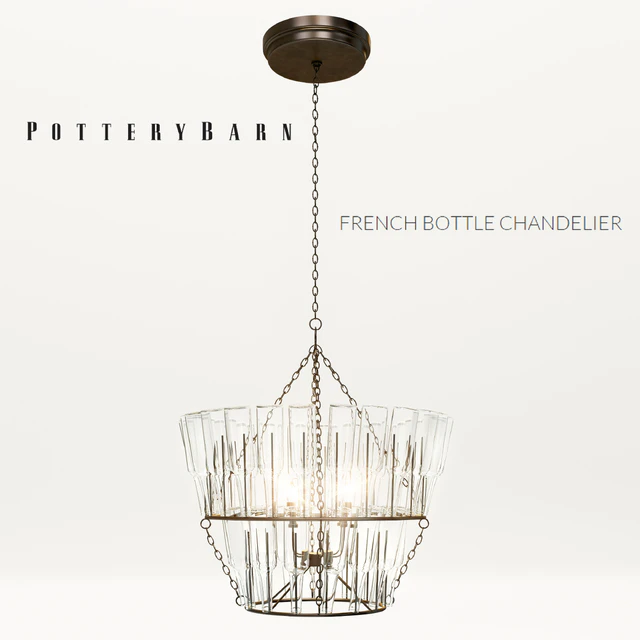 Potterybarn French bottle chandelier — Descargar