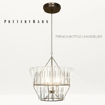 Potterybarn French bottle chandelier — Ver 2