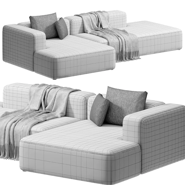Stone Modular Sofa 2 by Tamamm — Скачать