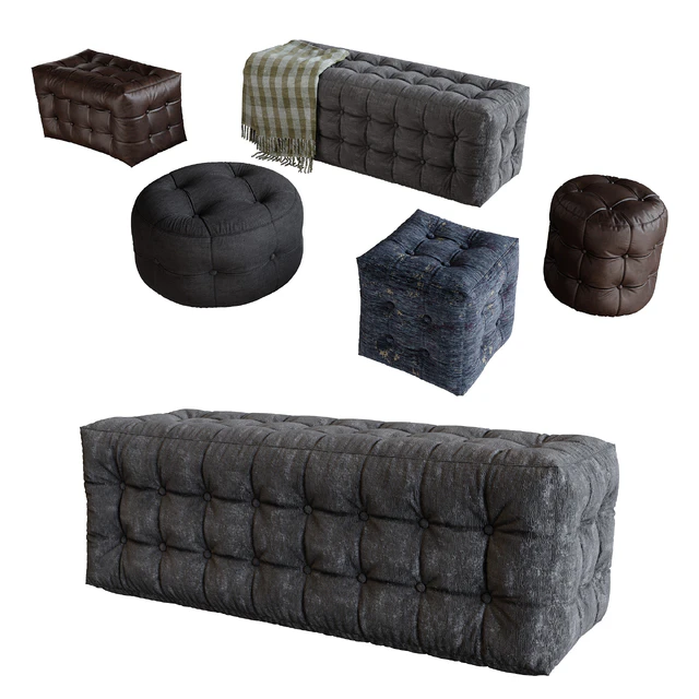 Pouf Set — Скачать