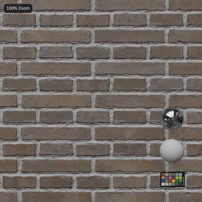 sandfaced english bond brick wall texture gray — View 3