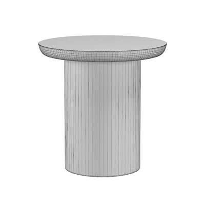 OSLO PEDESTAL ROUND SIDE TABLE — View 5