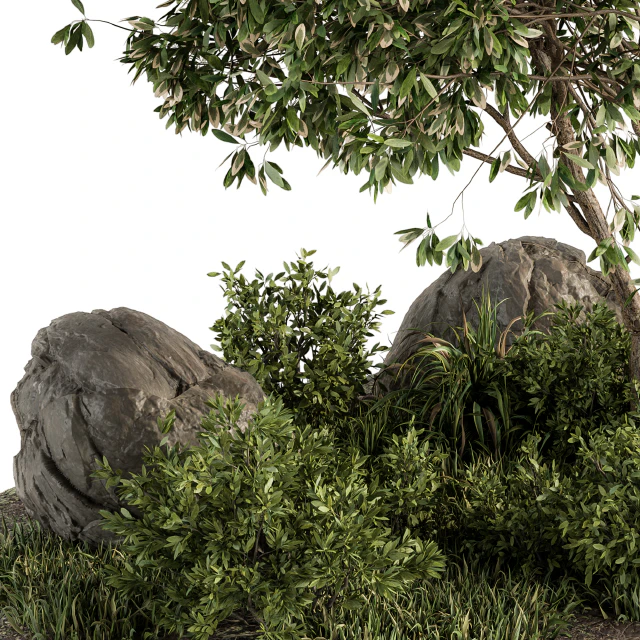 Garden set Tree and Bush - Garden Set 17 — Скачать