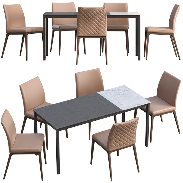 Dining table Connubia Snap + chair Romatti Soprano — Descargar