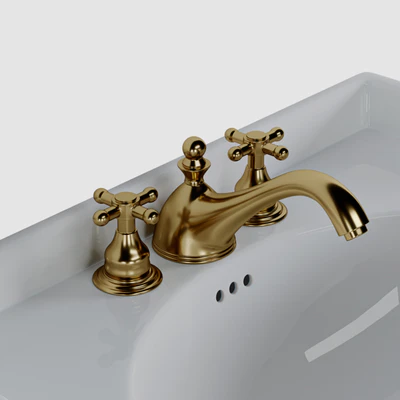 Cierra console sink with brass stand — Вид 3