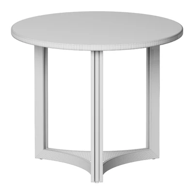 Round marble coffee table — Ver 3