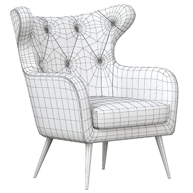 Bouck Wingback Chair — Скачать