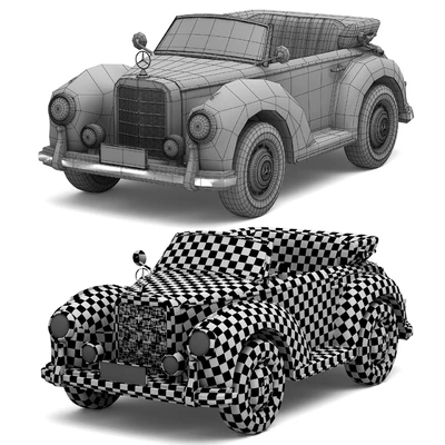 Children's electric car Mercedes-Benz 300S — Ver 2