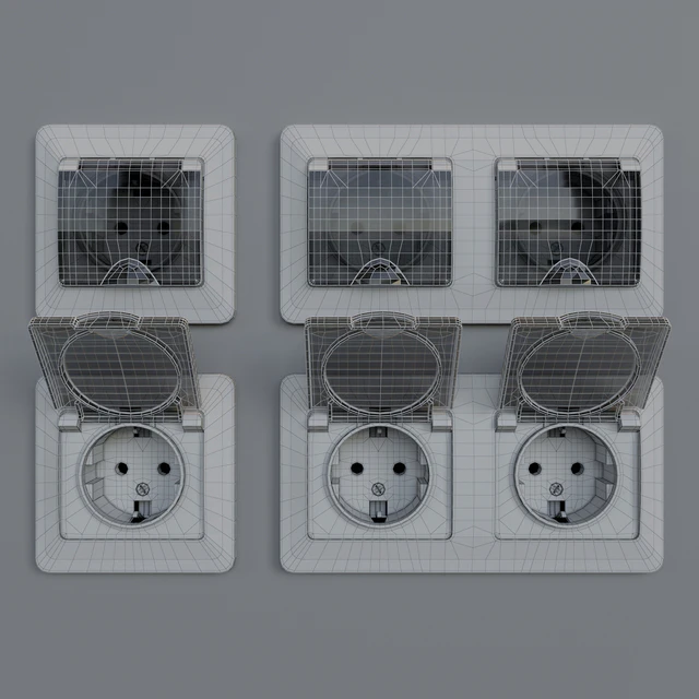 Sockets waterproof Schneider Electric Glossa — Descargar