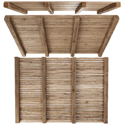 Wooden Ceiling V4 / Straight wooden ceiling — Ver 3