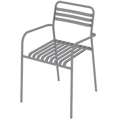 Aluminum garden armchair MANNI by LA REDOUTE — Ver 4