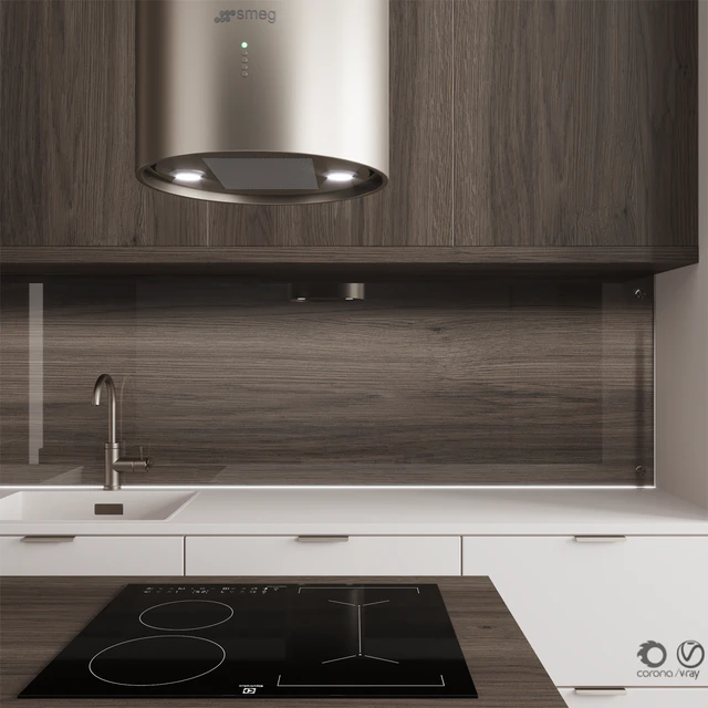 Kitchen No. 100 "Dark Wood and Beige" — Descargar