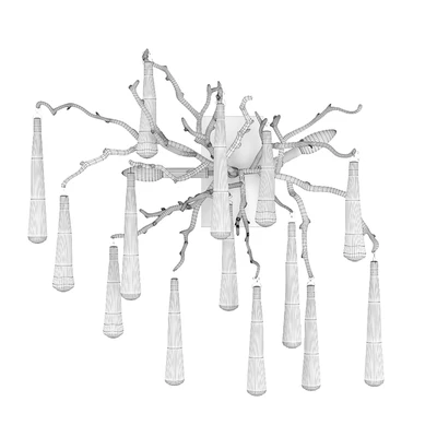 John-Richard Brass and Glass Teardrop Two-Light Wall Sconce — Ver 2