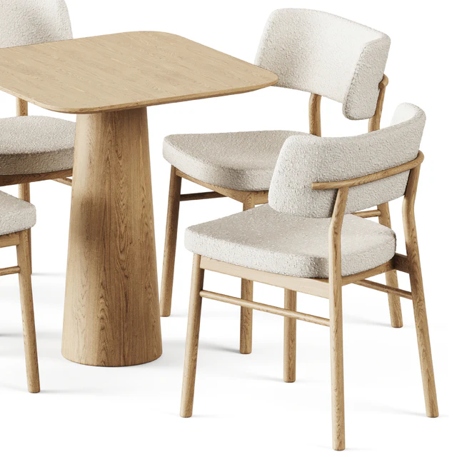 Table POV 460 S70 by Ton and Wooden Chair Marlen by TrabA — Descargar