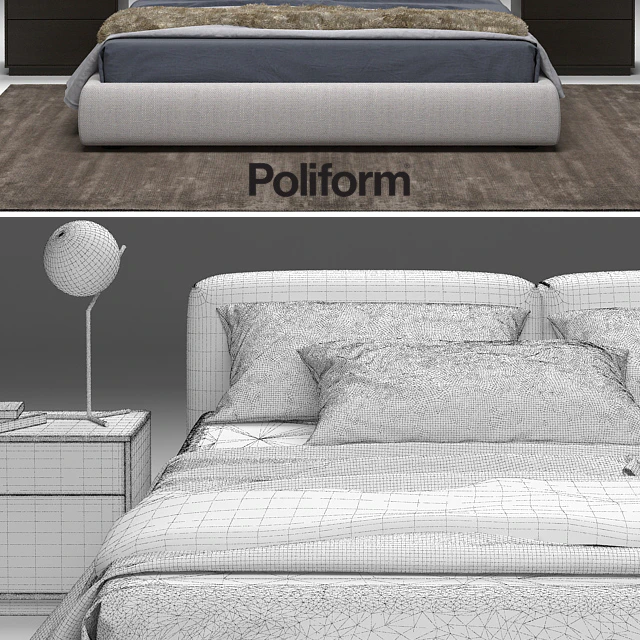 Bolton Bed Poliform — Скачать