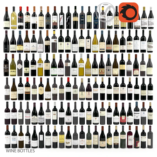 wine bottles — Скачать