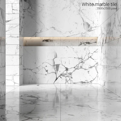 White marble tiles 4 — Вид 1