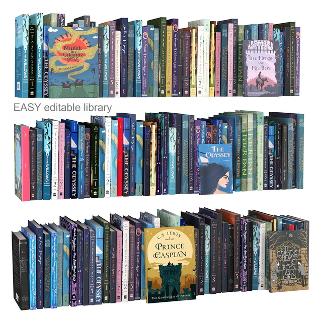 Editable random books children — Descargar