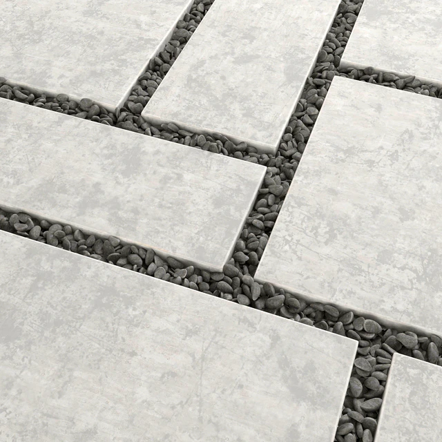 Tile square pebble low 2 n1 / Pebble slabs — Descargar