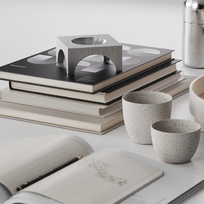 Minimalistic decorative set with lemons — Ver 5