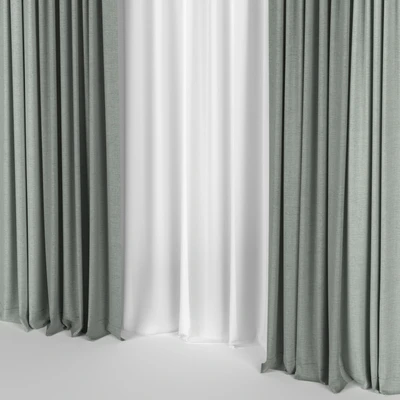Curtains with tulle. — Ver 2