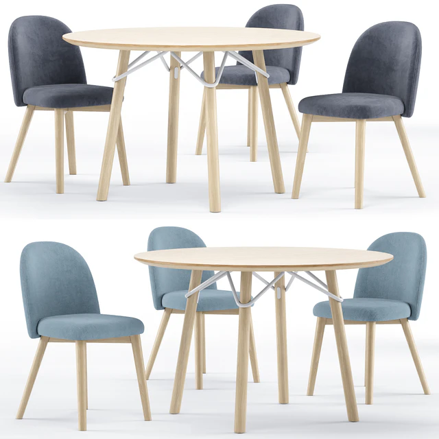 Tria table and Tuka chair - connubia calligaris — Descargar