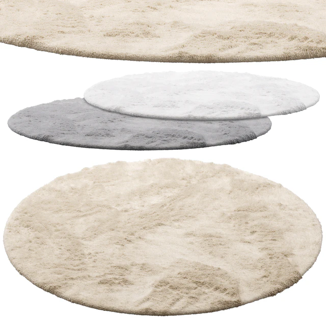 Benuta Dave Round Fur Rug (3 colors) — Descargar