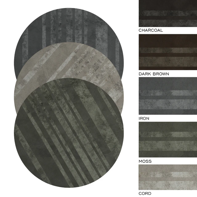 MINOTTI DIBBETS BARCODE round rug — Descargar
