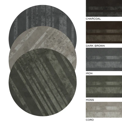 MINOTTI DIBBETS BARCODE round rug — Ver 1