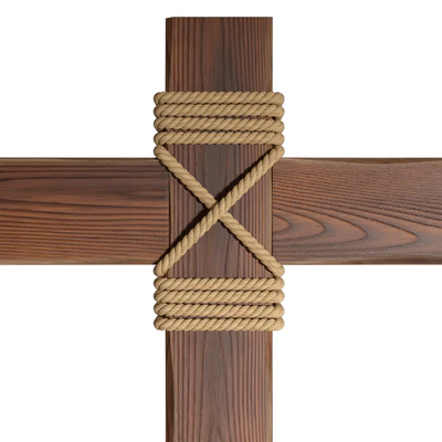 Wooden beams with rope — Ver 3