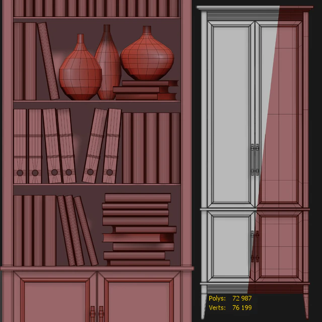 Swing wardrobe / showcase Taylor. Cabinet / bookcase by Metner — Descargar