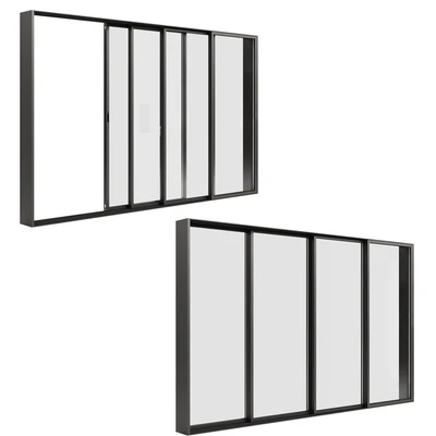 A set of sliding Metal Windows-Doors. — Вид 4