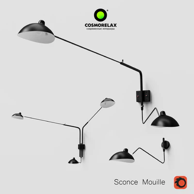 Sconce Mouille for 1, 2 and 3 lamps — Ver 1