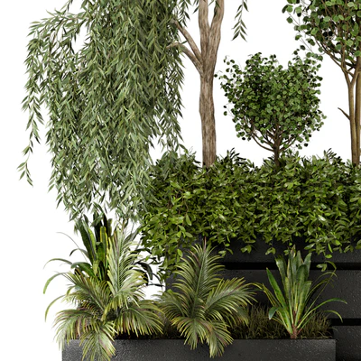 Outdoor Garden set bush and Tree - Garden Set 48 — Ver 2